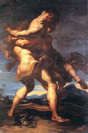FERRARI, Defendente Hercules and Antaeus oil painting image